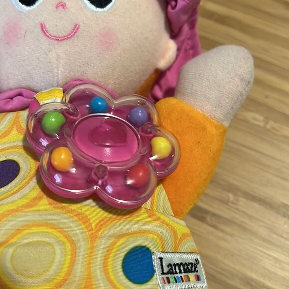 Lamaze Baby Stimulation Rattle Crackle Doll & Clip Plush Toy - Picture 7 of 11